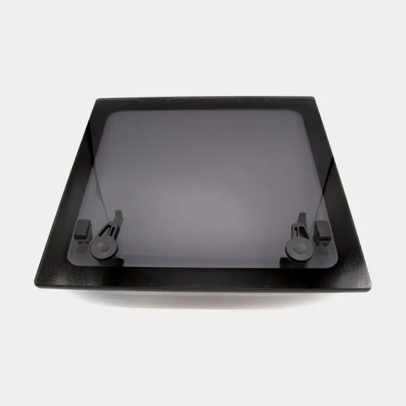 Verre de rechange pour panneau de pont, fumé, compatible avec Lewmar Flush 2G (taille 44), avec cadre de montage + ventilateur Acheter Direct