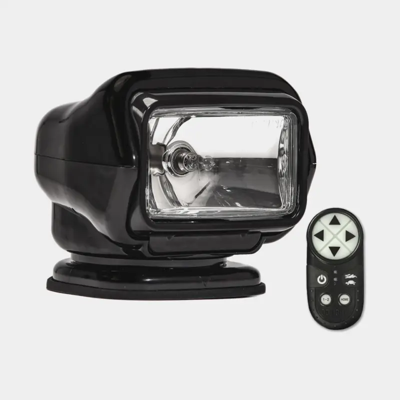 Dernier Modèle Projecteur à main / phare de recherche Golight ST 3051, halogène, 12V, noir, inclinable et rotatif, avec contrôle sans fil