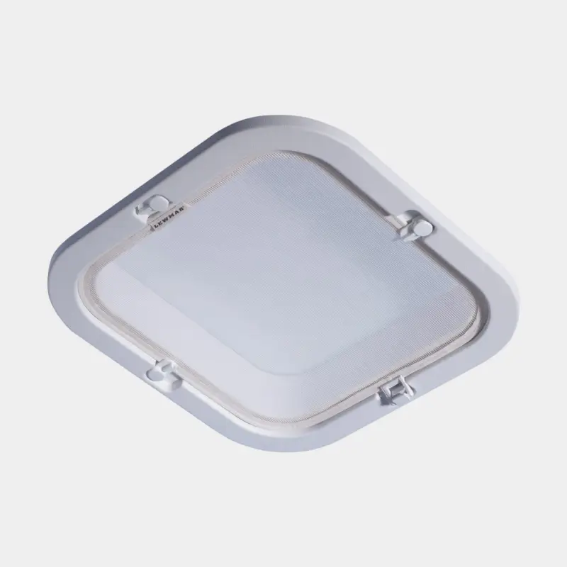 Cadre d’habillage / kit de finition pour trappe de pont, blanc, avec moustiquaire, compatible avec Lewmar Flush, Low & Medium Profile (taille 41) Prix Cassé