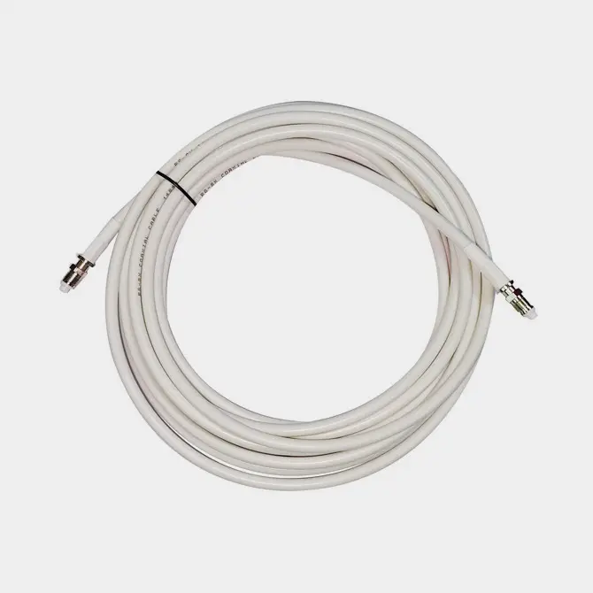 Top Vente Câble VHF 1852-Marine RG-8X Low Loss, connecteur FME, 25 mètres, blanc