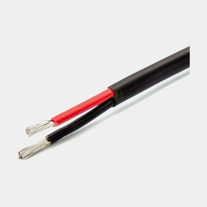 Affaire À Saisir Câble en cuivre étamé Oceanflex, plat, 2 conducteurs, 2 x 1.5 mm², 100 meter, noir/rouge