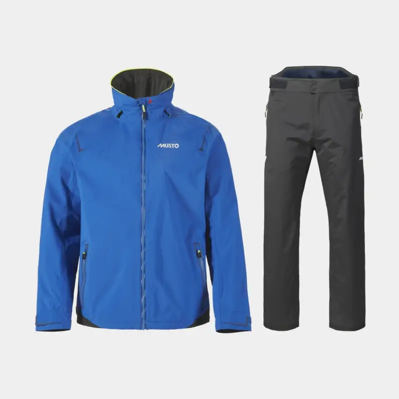 Offre Limitée Ensemble ciré marin Musto BR1 Solent, Aruba Blue + Black, hommes