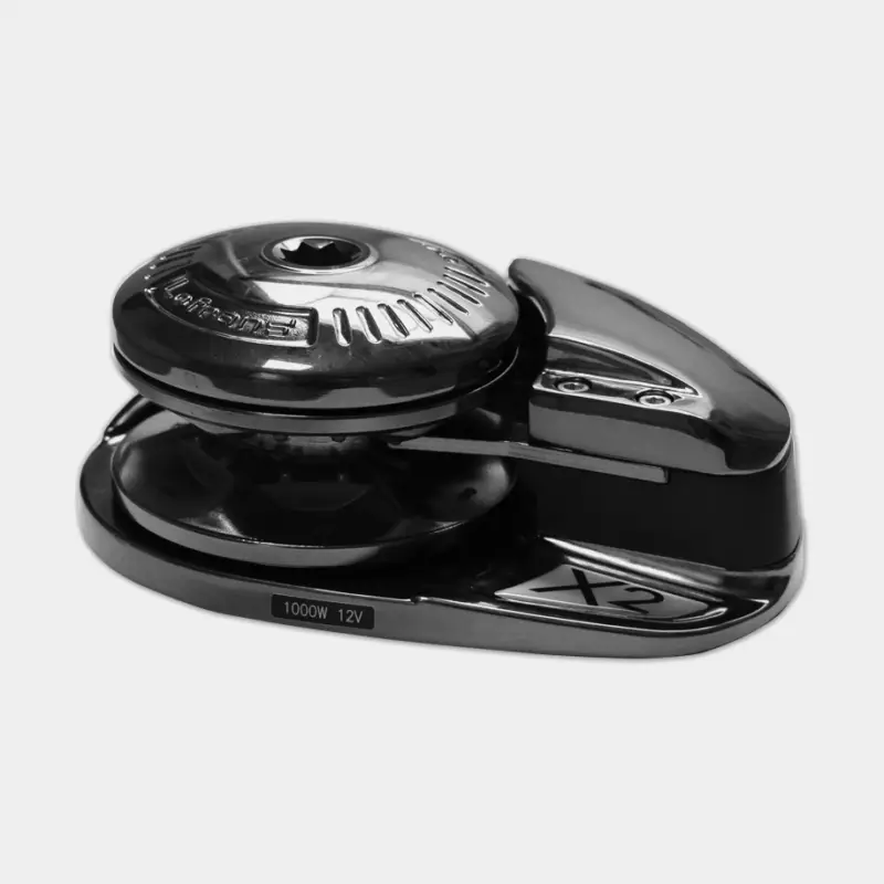 Guindeau électrique Lofrans X2 Low Profile Dark Version, 1000 W, 12 V, pour chaîne Ø10 mm Expédition Rapide