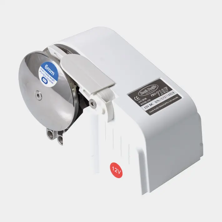Guindeau électrique South Pacific 710FS 300 W, 12 V, pour chaîne Ø6 – 7 mm / cordage Ø12 mm 3 torons avec chaîne Super Prix