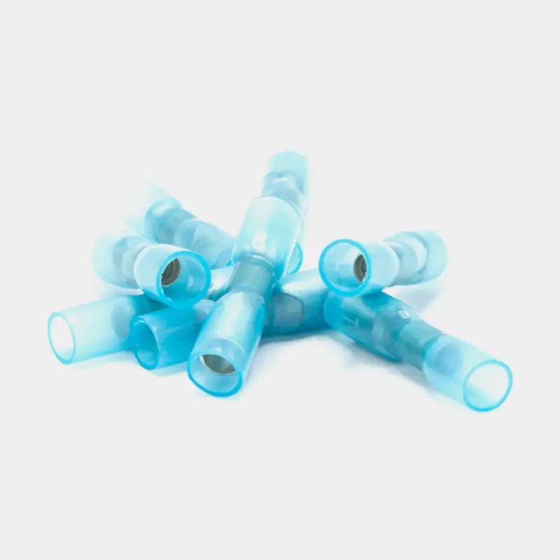 Cosses rondes avec cosses à sertir collées Oceanflex, femelle, convient pour câble 1.5 – 2.5 mm², 100-pack, bleu Authentique