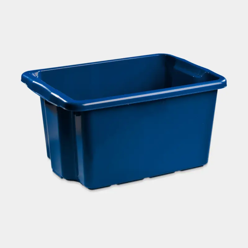 Solde Boîte de rangement Nordiska Plast Nordic, bleu foncé, 500 x 365 x 260 mm, 33 litres