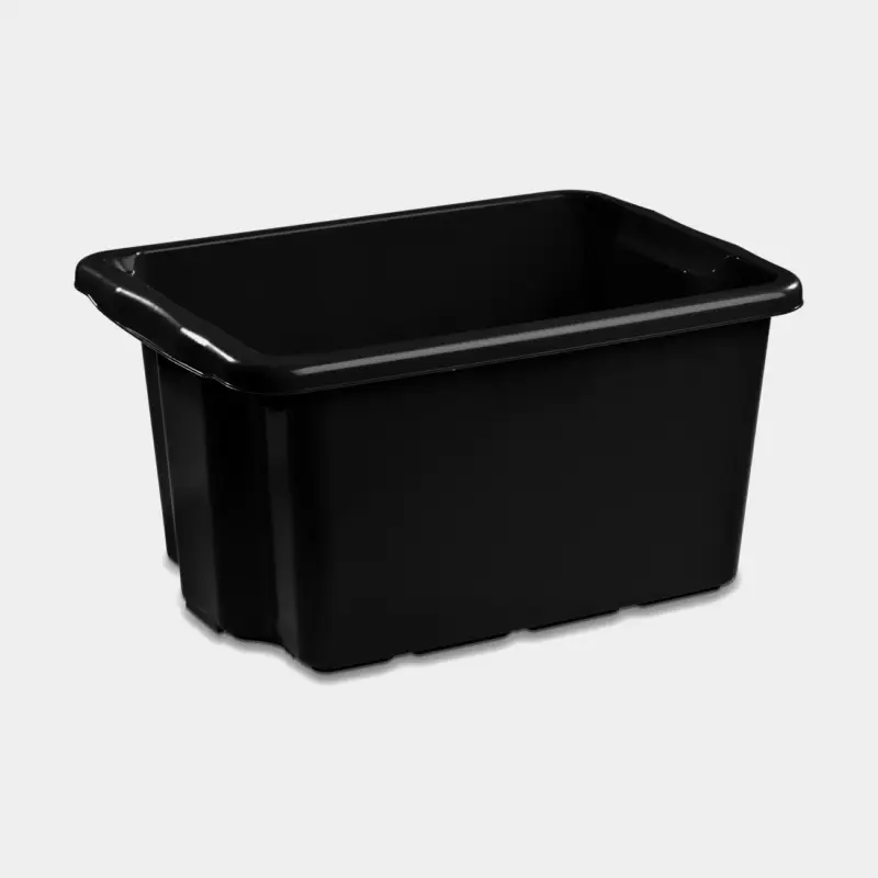 Paiement Sécurisé Boîte de rangement Nordiska Plast Nordic, noir, 500 x 365 x 260 mm, 33 litres