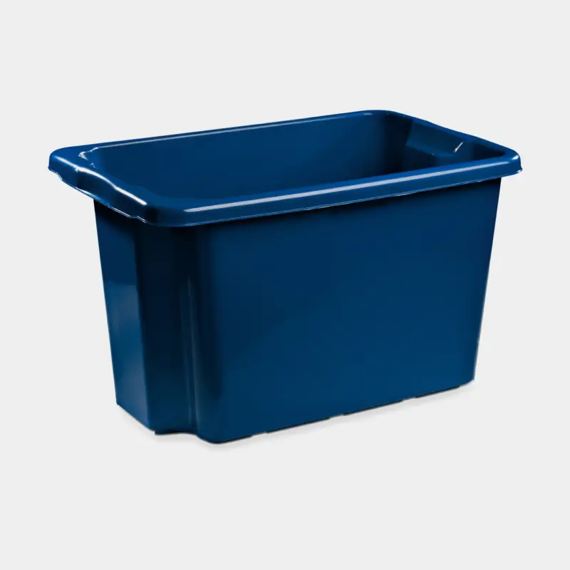 Boîte de rangement Nordiska Plast Nordic, bleu foncé, 600 x 400 x 350 mm, 55 litres Top Vente