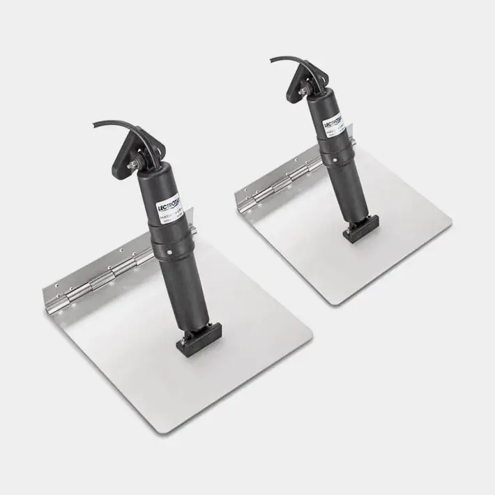 Offre Exclusive Kit de trim tabs électrique Lectrotab, 12 x 18″ (30 x 46 cm), pour bateaux de 20 à 40 pieds (6 à 12 m), 12 V, acier inoxydable, avec flaps de trim + vérins