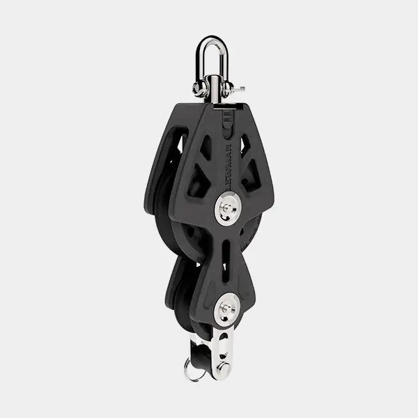 Acheter Direct Poulie violon avec manille Lewmar Synchro 72, fixe/tournant, à roulement lisse, avec anneau de fixation, pour cordages Ø10 – 12 mm