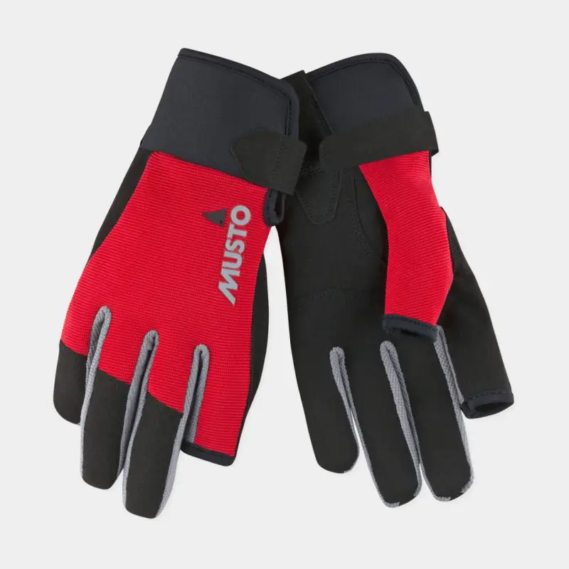 Prix Réduit Gants de voile Musto Essential Sailing Long Finger Glove, True Red
