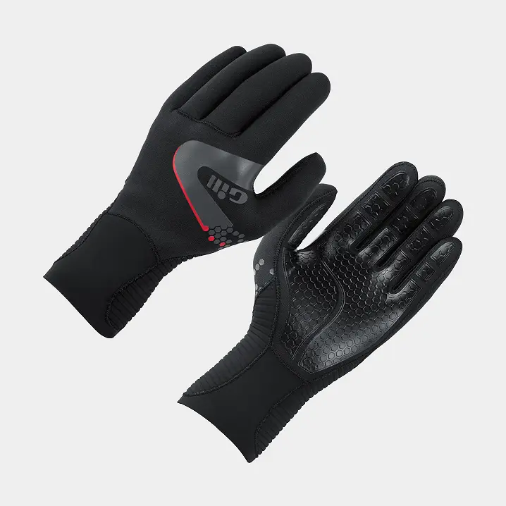 Gants de voile Gill Neoprene Winter 3 mm Black Satisfait Ou Remboursé