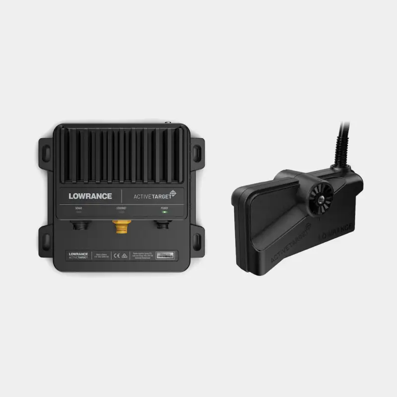 Transducteur sonar Lowrance ActiveTarget, moteur de pêche à la traîne, 550kHz – 1100kHz, avec transducteur & module + 3 supports de moteur de pêche à la traîne Seulement Aujourd'hui