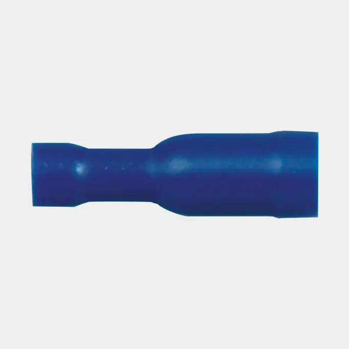 Cosses rondes entièrement isolées, femelle, Ø5 mm, convient pour câble 1.5 – 2.5 mm², 10-pack, bleu Haute Qualité