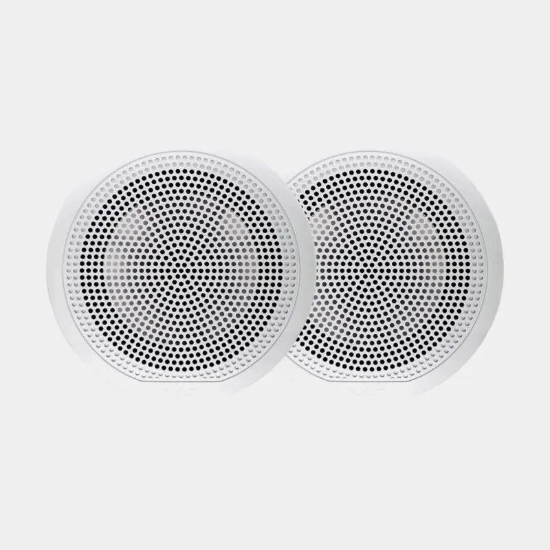 Petit Prix Haut-parleur marin Fusion Classic EL-F651W, 6,5″, 80 W, blanc, pour montage encastré, avec grilles blanches, lot de 2