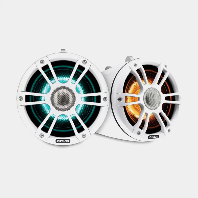Haut-parleurs marins Fusion Signature Tower V3 SG-FLT652SPW, 6.5″, 230 W, blanc, pour montage en surface, avec façades blanches + éclairage RGB, 2-pack Top Vente