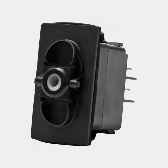 Interrupteur à rappel sans capuchon Carling Technologies, 1 pôle, (Marche)-Arrêt-(Marche), 12 V DC, 20 A, noir Satisfait Ou Remboursé