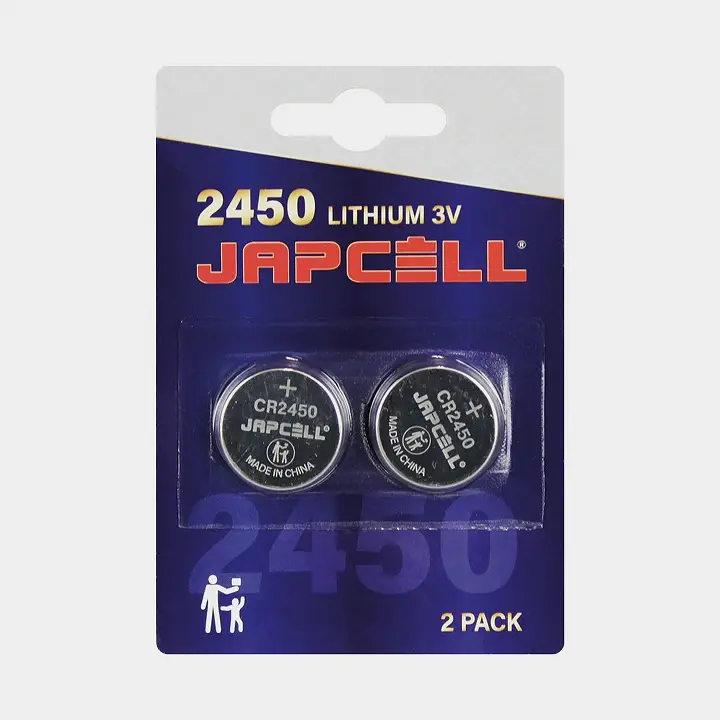 Satisfait Ou Remboursé CR2450 piles / piles bouton Japcell, 3 V, lithium (CR), 2-pack