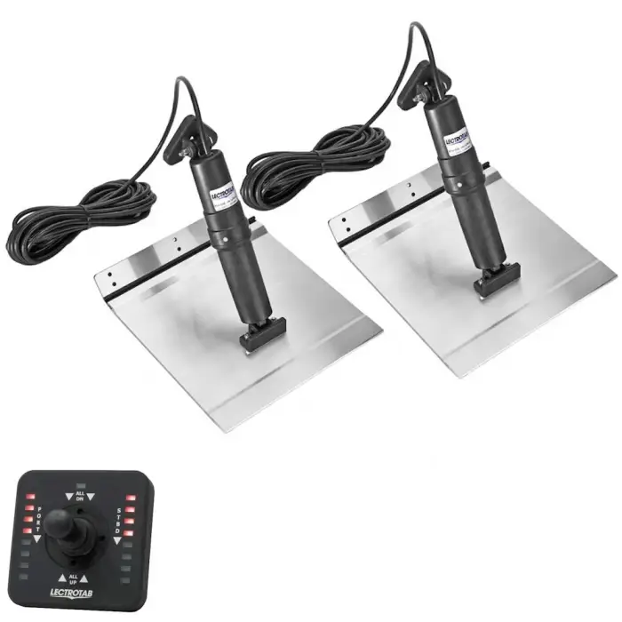 Achat Immédiat Kit flaps Lectrolab 230X460 mm pelles aluminium avec commutateur Joystick LED 12V