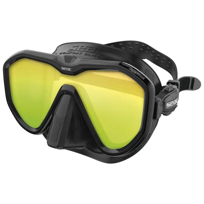 Masque de plongée Seac Sub Appeal Noir - Mirroir Acheter Direct