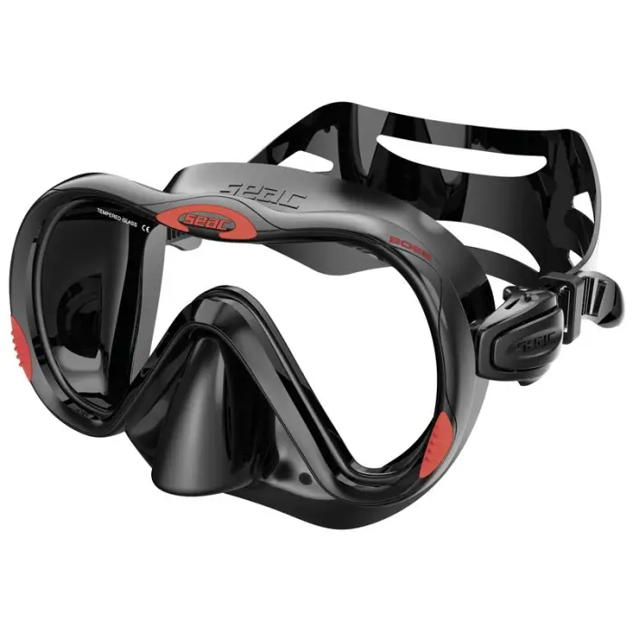 Achetez Aujourd'hui Masque de plongée Seac Sub Boss Noir/Rouge