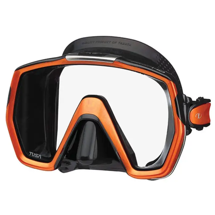 Dernier Modèle Masque de plongée Tusa Freedom HD Noir/Orange