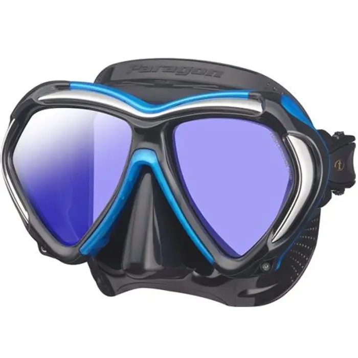 Masque de plongée Tusa Paragon Noir/Bleu Commander Vite