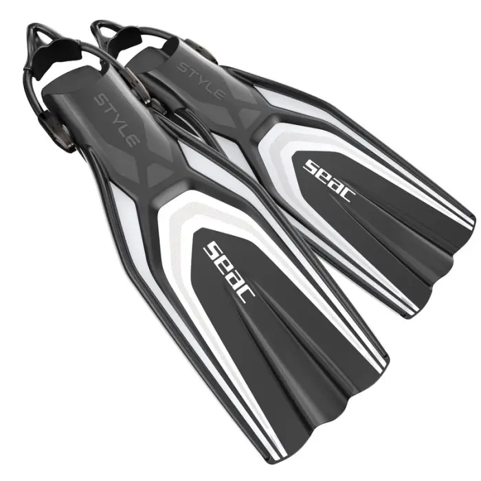 Authentique Palmes de plongée Seac Sub Style Sling Strap Blanche