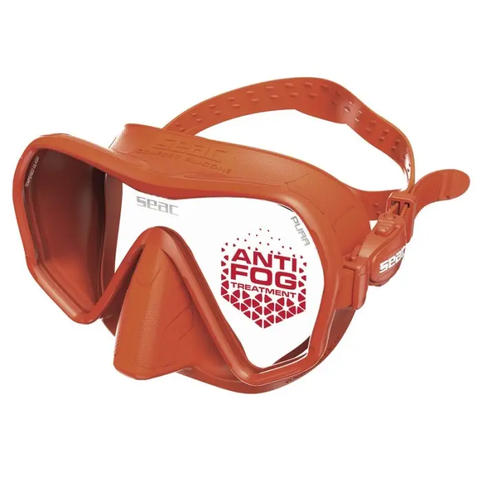 Masque de plongée Seac Sub Pura Anti-buée Orange Meilleure Vente