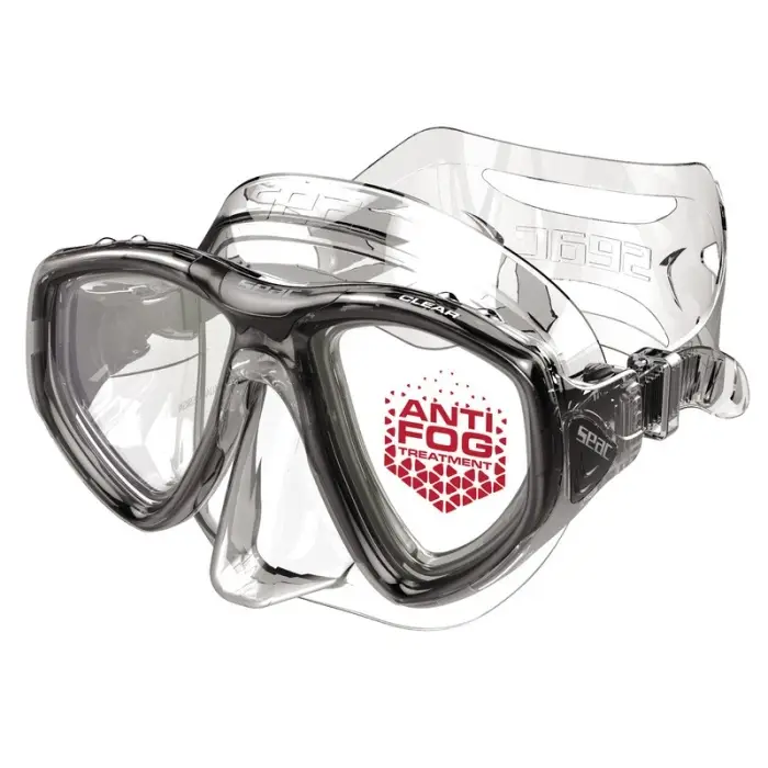 Masque de plongée Seac Sub Clear Anti-buée Transparent Noir Achetez Aujourd'hui