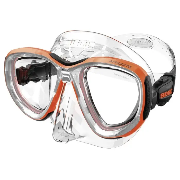 Masque de plongée Seac Sub Afrodite Clear/Orange Seulement Aujourd'hui