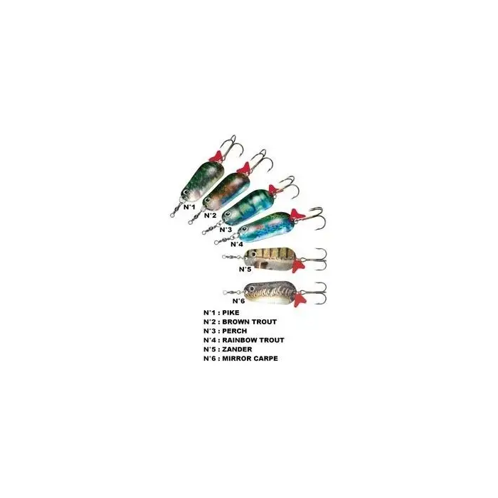Cuillers de pêche Ondulantes Super Natural Blinker 30 gr / 65 mm Dam Expédié Aujourd'hui