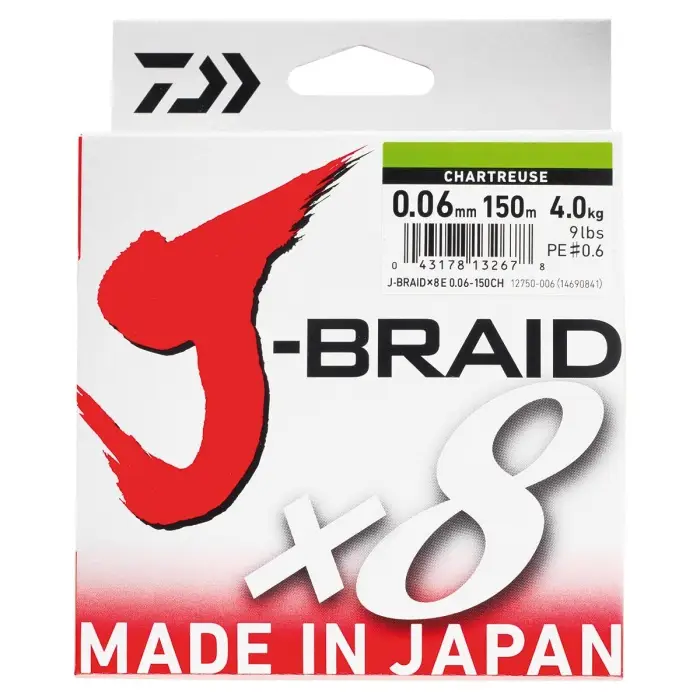 Dernier Modèle Tresse Daiwa J Braid 8 brins 500 m Multicolore
