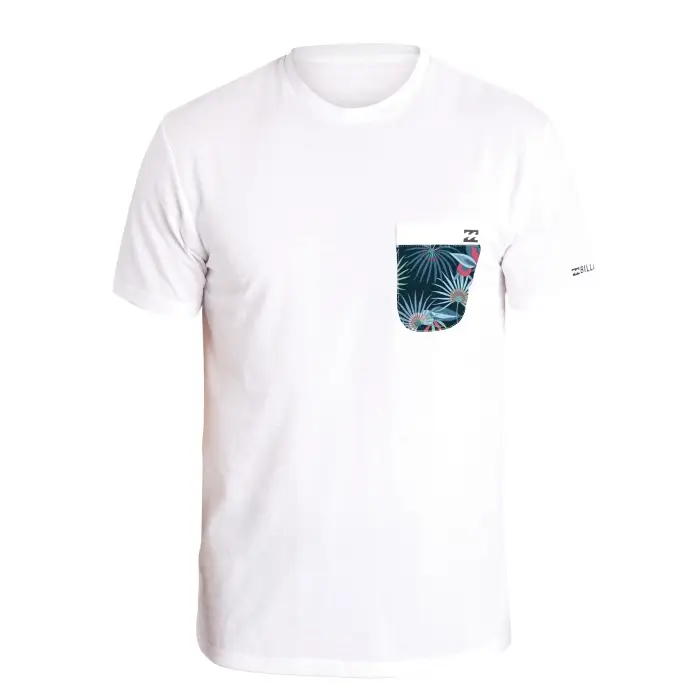 Dernier Modèle T-Shirt Billabong Homme Team Pocket manches courtes - White - 2018