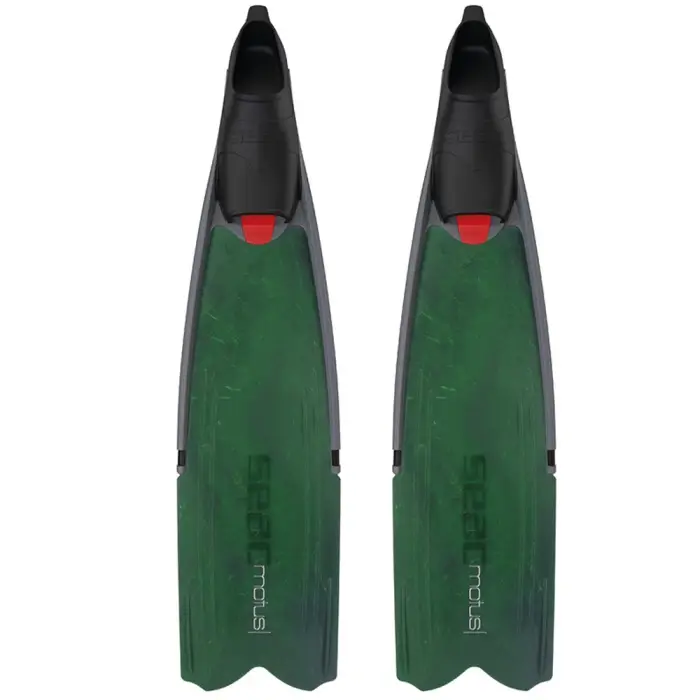 Palmes chasse sous marine Seac Sub Motus Camo Green Petit Prix