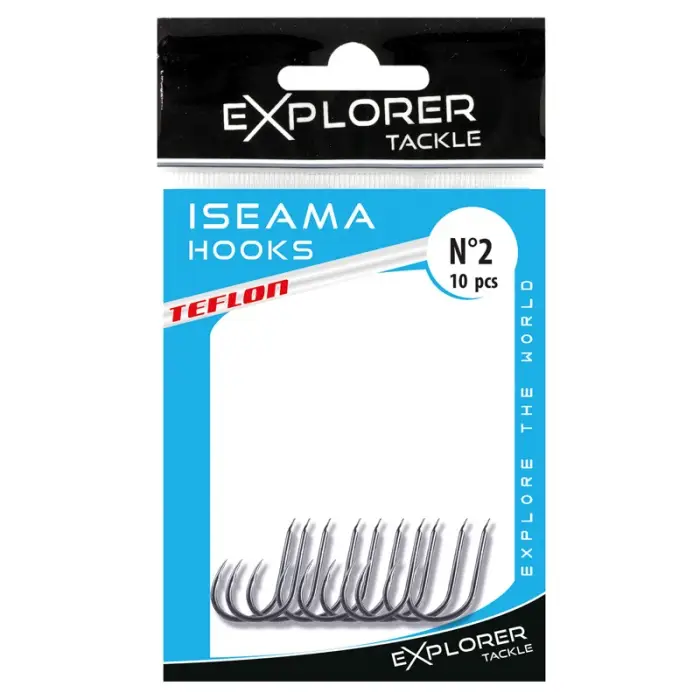 Meilleur Choix 10x ISEAMA HOOK - TEFLON - N° 6