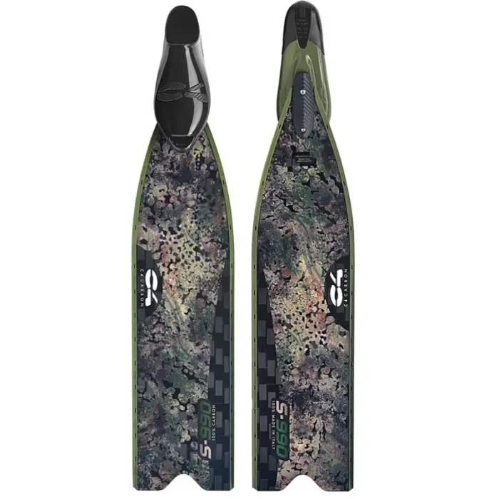 Prix Promo Palmes carbone chasse sous marine C4 S-990 Camu 40 - Hard