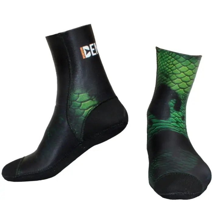 Chaussons Denty Spearfishing Anaconda vert 3 mm - 23 Produit De Marque