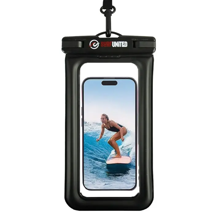 Pochette téléphone étanche Surf United flottante Noir Commander Vite