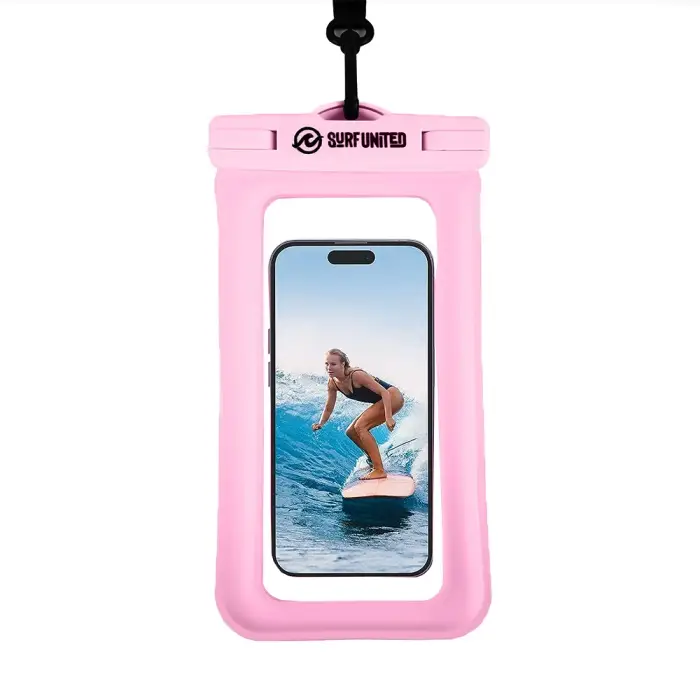 Pochette téléphone étanche Surf United flottante Rose Prix Réduit