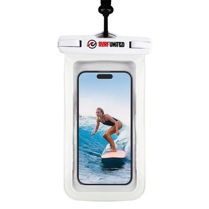 Réduction Pochette téléphone étanche Surf United Blanc