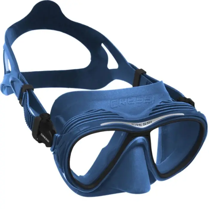 Masque Cressi Quantum Anti buée Bleu Métal Haute Qualité