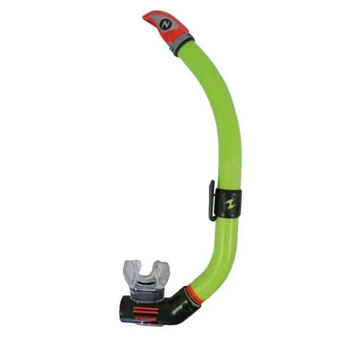Tuba de Plongée Aqualung Air Dry - Transparent/Vert citron Certifié