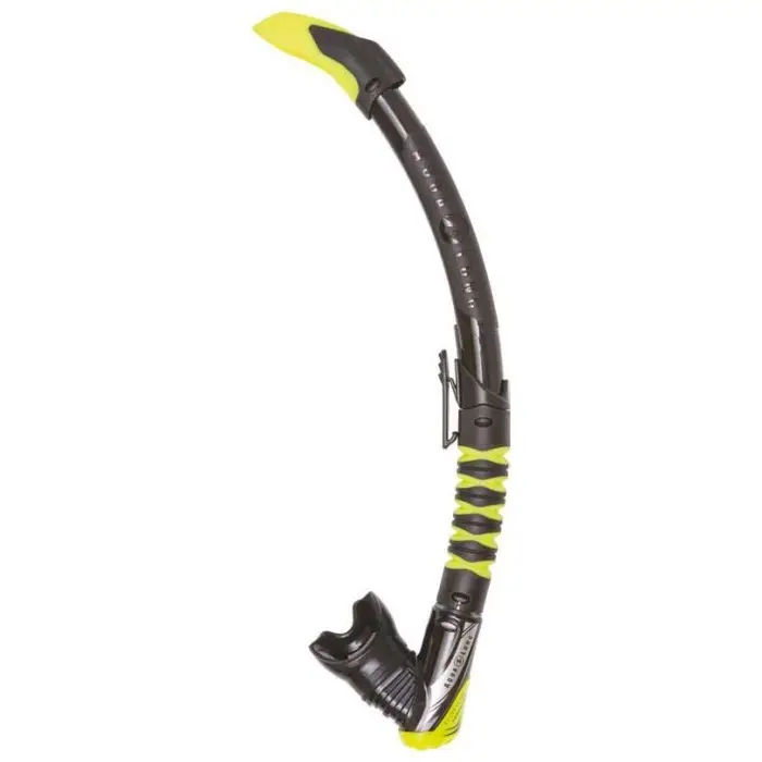 Vente Directe Tuba de Plongée Aqualung Zephyr Flex - Noir/Citron